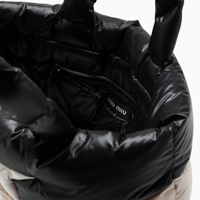 Miu Miu Padded Nylon Tote Bag In Multicolor