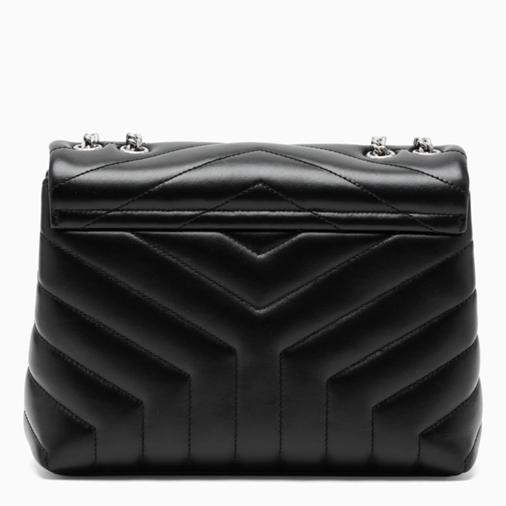 Saint Laurent Black silver Small Ysl Loulou Bag ModeSens