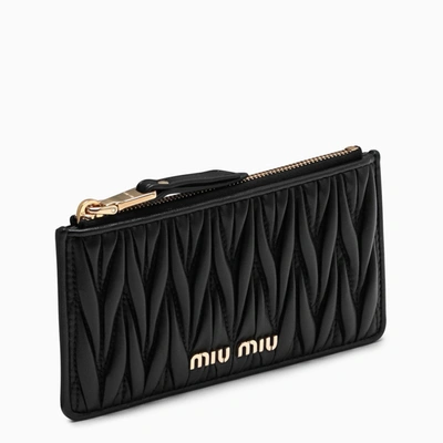 Shop Miu Miu Black Credit Card Holder