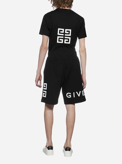 Shop Givenchy Logo Cotton Shorts