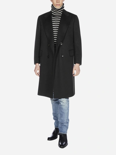 Shop Kiton Cashmere Double-breasted Coat