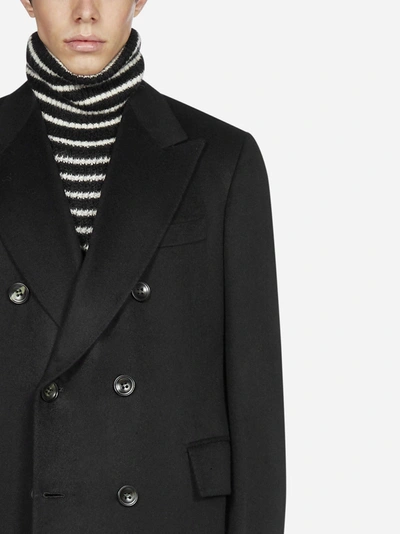Shop Kiton Cashmere Double-breasted Coat