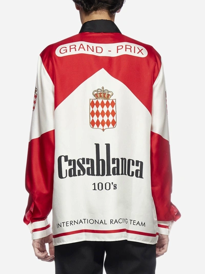 Shop Casablanca 100s Silk Shirt In  100s - Multicolor