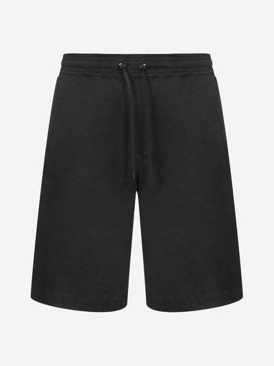 Shop Neil Barrett Workwear Stretch Cotton Shorts