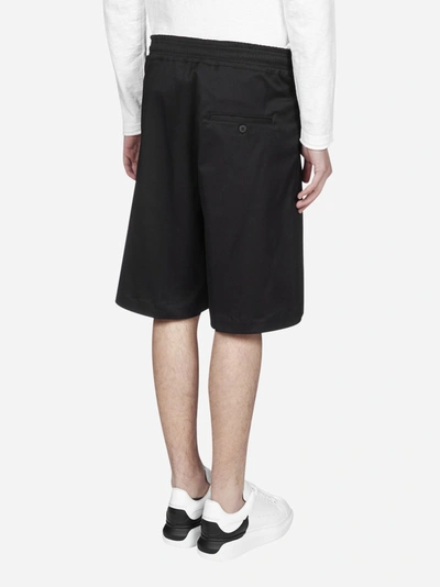 Shop Neil Barrett Workwear Stretch Cotton Shorts