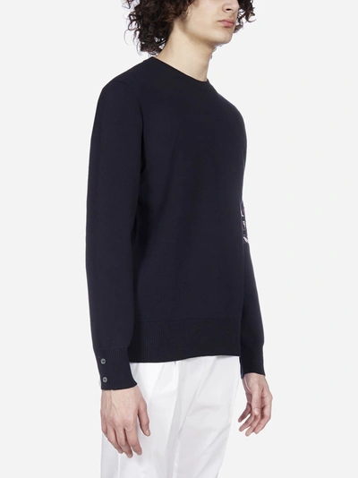 Shop Thom Browne 4-bar Cotton Sweater