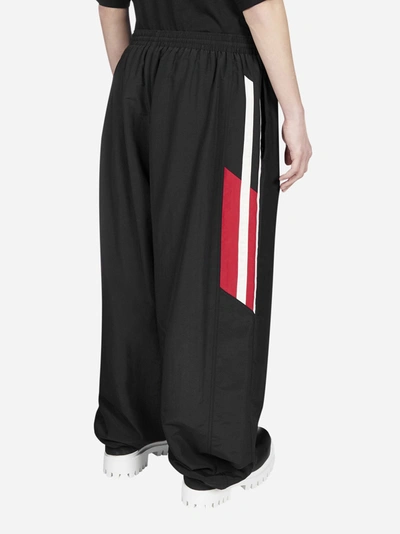 Balenciaga Color-block Oversized Zip Track Pants In Black - Red - White |  ModeSens