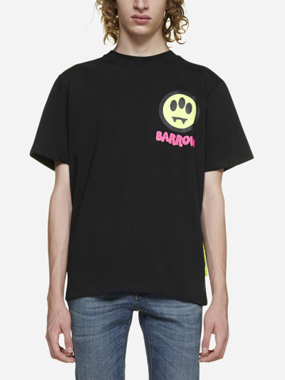 Shop Barrow Logo Print Cotton T-shirt