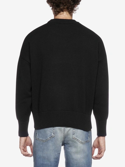 Shop Ami Alexandre Mattiussi Ami-de-coeur Patch Cotton And Wool Sweater