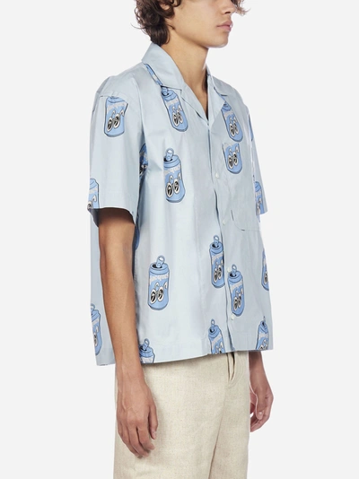 Shop Jacquemus Jean Print Cotton Shirt
