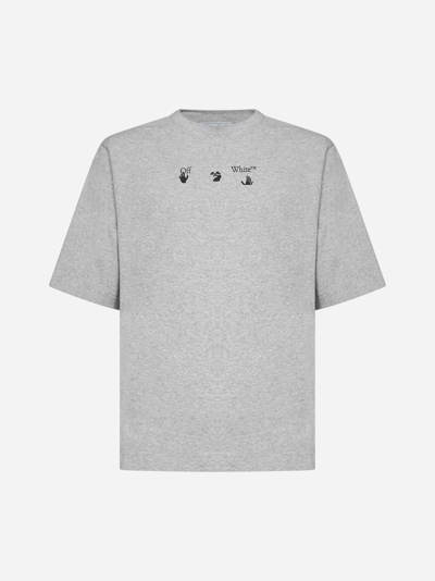 Shop Off-white Negative Marker Cotton T-shirt