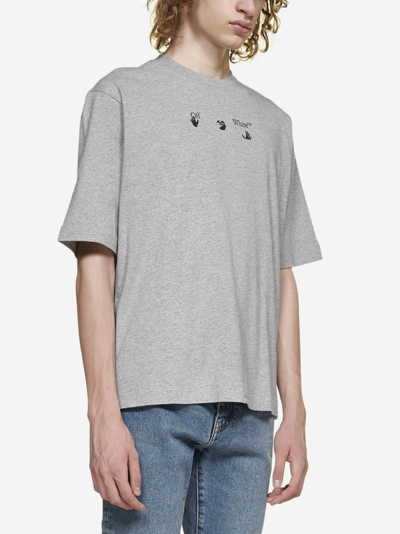 Shop Off-white Negative Marker Cotton T-shirt