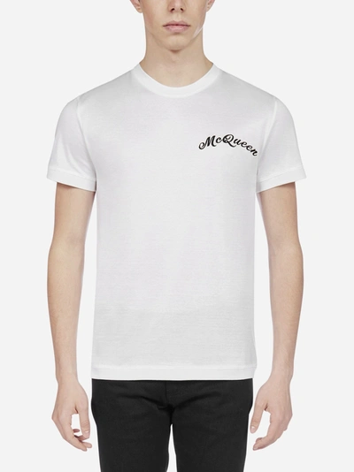 Shop Alexander Mcqueen Logo Cotton T-shirt
