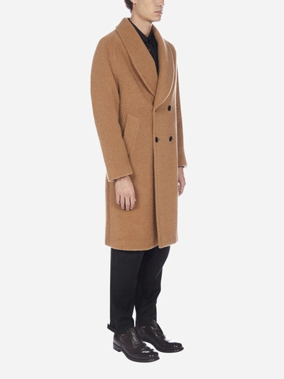 Shop Mp Massimo Piombo Robbie Double-breasted Alpaca Coat