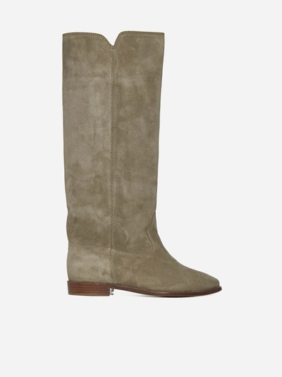 Isabel Marant Cleave Concealed Wedge Boots In Neutrals | ModeSens