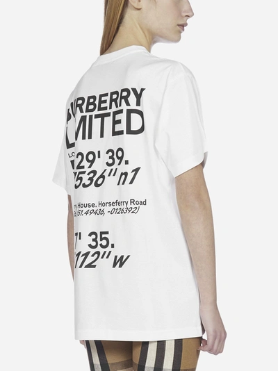 Shop Burberry Carrick Coordinates Cotton T-shirt