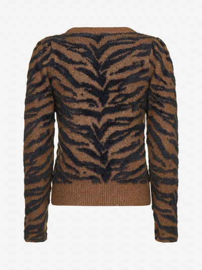Shop Dkny Tiger Motif Sweater