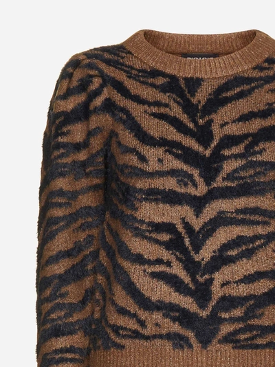 Shop Dkny Tiger Motif Sweater