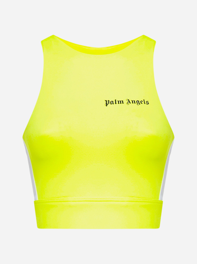 Shop Palm Angels Logo Jersey Training Track Top