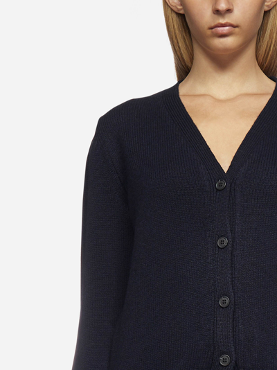 Shop Apc Ama Virgin Wool Cardigan