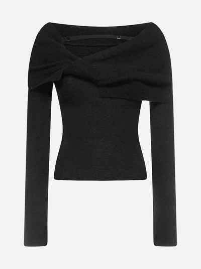 Shop Jacquemus Ascua Mohair And Wool Sweater