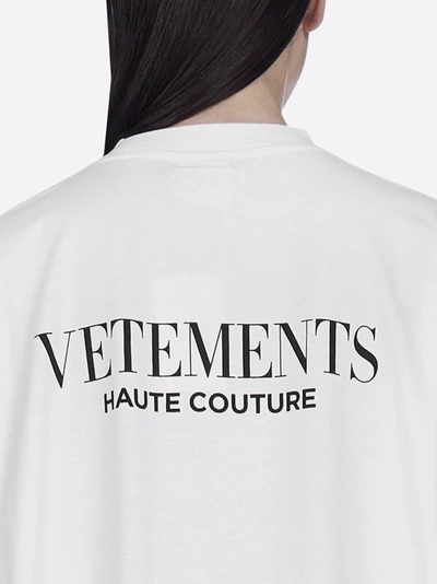 Shop Vetements Fashion Is My Profession Cotton T-shirt