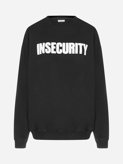 Shop Vetements Insecurity Cotton Sweatshirt