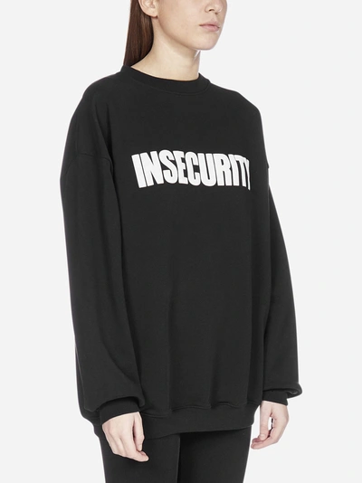 Shop Vetements Insecurity Cotton Sweatshirt