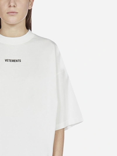 Shop Vetements Logo Patch Cotton T-shirt