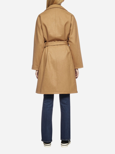 Shop Apc Bakerstreet Wool And Cashmere-blend Coat