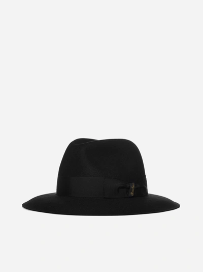 Shop Borsalino Alessandria Wide Brim Felt Hat