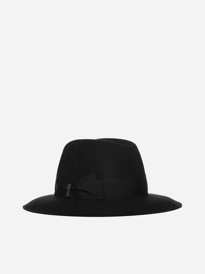 Shop Borsalino Alessandria Wide Brim Felt Hat
