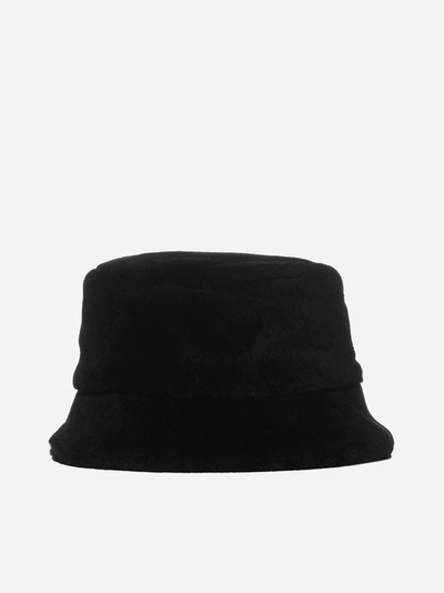 Shop Prada Shearling Bucket Hat