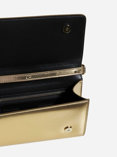 Dolce & Gabbana Strobo 3.5 Calfskin Leather Clutch In Gold | ModeSens