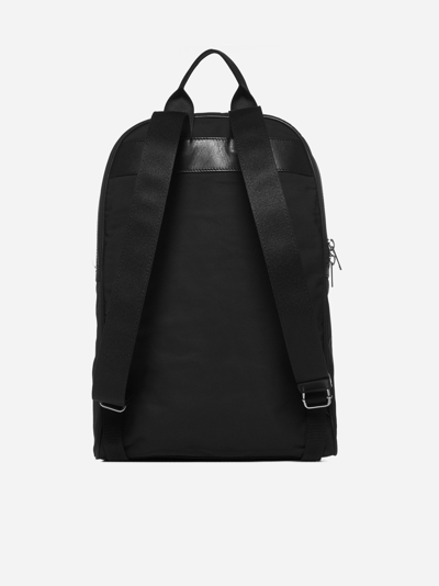 Shop Les Hommes Nylon And Leather Backpack