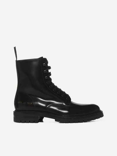Shop Common Projects Winter Chelsea Leather Boots