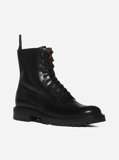 Shop Common Projects Winter Chelsea Leather Boots