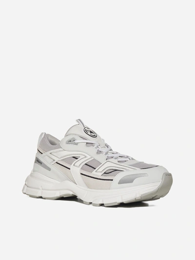 Shop Axel Arigato Marathon R-trail Leather And Mesh Sneakers