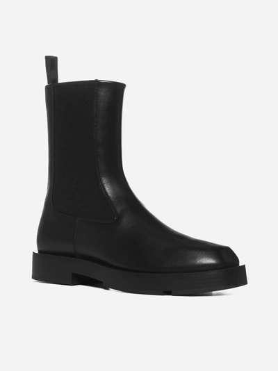 Shop Givenchy Chelsea Leather Boots