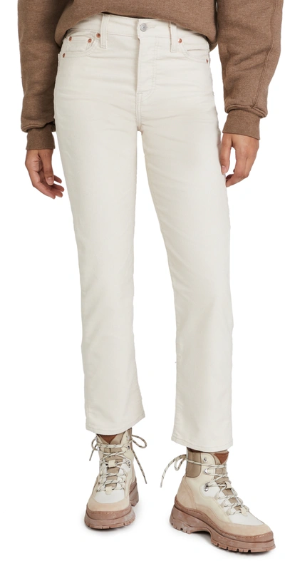 Shop Levi's Wedgie Straight Pants In 14w Sandshell Cord