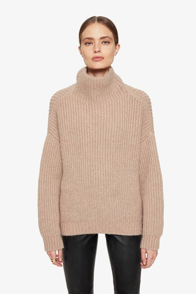 Shop Anine Bing Sydney Sweater In Camel