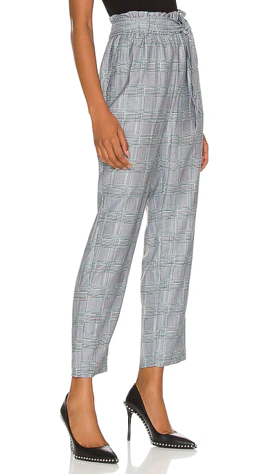 Shop Bcbgeneration Woven Tie Waist Pant In Black  White  & Green