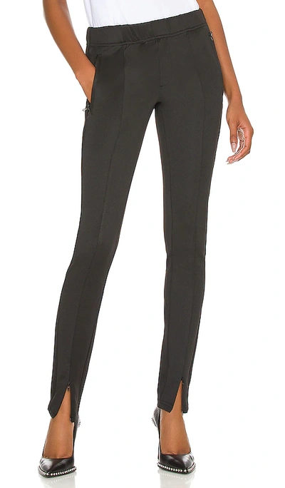 Shop Pam & Gela Front Slit Cigarette Pant In Black