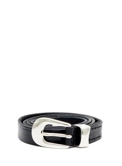 Belt 2 Cm Black Leather In Black