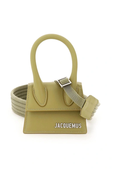 Shop Jacquemus Le Chiquito Homme Mini Bag In Khaki