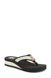 Tory Burch 'frankie' Wedge Sandal (women) (nordstrom Exclusive) In Black/ White