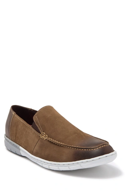 Shop Sandro Moscoloni Double Gore Moc Toe Slip-on Loafer In Taupe