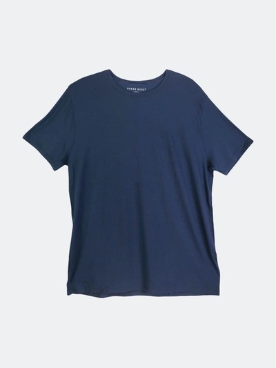 Shop Derek Rose Men's Denim Basel Micromodal Jersey Top Graphic T-shirt In Blue