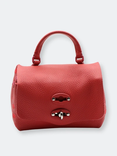 Shop Zanellato Women's Postina Superbaby Leather Evening Bag In Red
