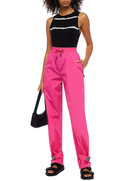 Shop Off-white Shell Track Pants In Bright Pink